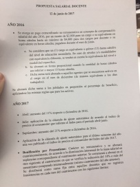 Le ofrecieron un 21% a los docentes, con cláusula gatillo y plus, pero la propuesta fue rechazada