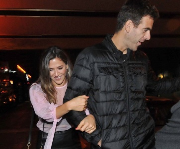 La primera salida oficial de Jimena Barón y Del Potro como novios