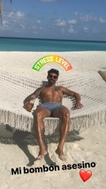 Las fotos del Pocho Lavezzi y Yanina Screpante en las Islas Maldivas