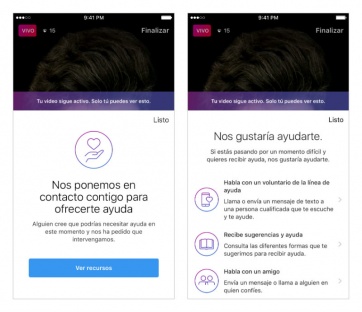 Instagram permite hacer reportes anónimos en los videos en directo