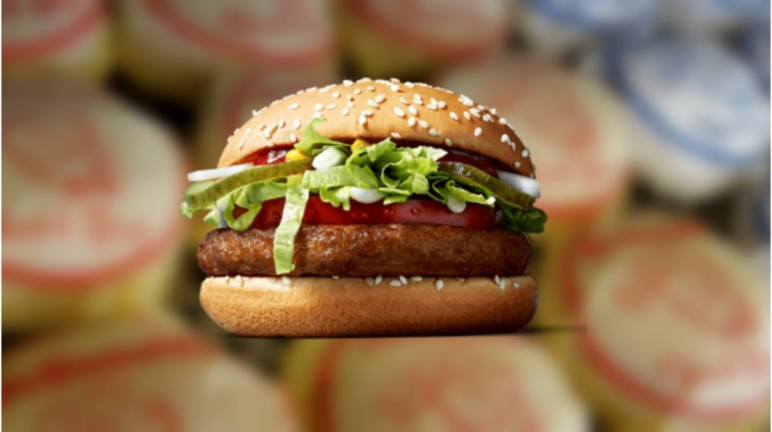 Mc Donalds presentó su primera hamburguesa vegana