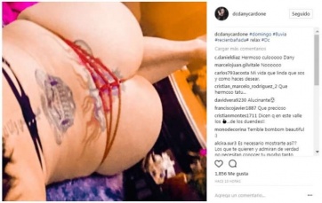 Daniela Cardone volvió a incendiar Instagram con su hilo dental