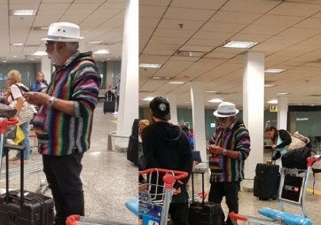 Se quiso colar en el aeropuerto 