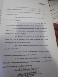 La Justicia rechazó la intención del Municipio de La Costa de presentarse como particular damnificado