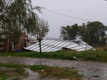 Fuerte temporal produjo severos daños en distritos de la Cuarta