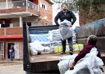 Temporal: intenso trabajo del municipio de Quilmes para asistir a los afectados