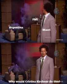 A todo meme: la chicana por la vuelta de Argentina al FMI en su punto máximo