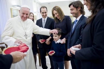 Vidal, Stanley, Salvai y Perechodnik, cara a cara con Francisco en el Vaticano