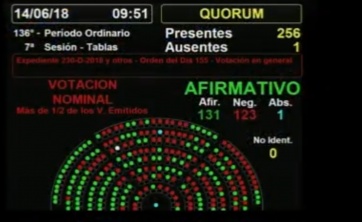 En una jornada histórica, la despenalización del aborto ganó en Diputados y espera por el Senado