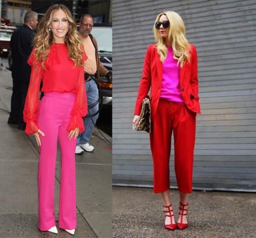 El fucsia y el rojo: la combinación top del invierno