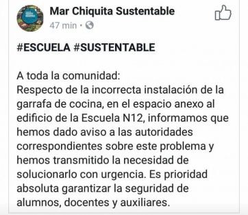 La Escuela Sustentable de Cambiemos con graves problemas