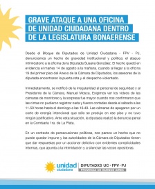 Unidad Ciudadana denunció 