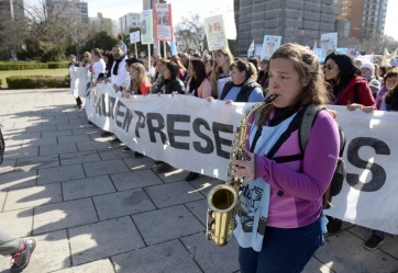 La masiva marcha docente por el centro de La Plata en fotos