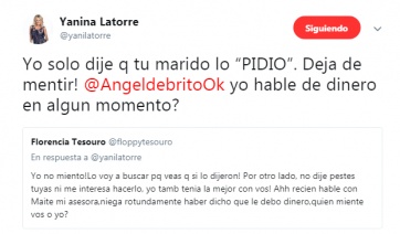 Yanina Latorre y Floppy Tesouro se mataron en Twitter