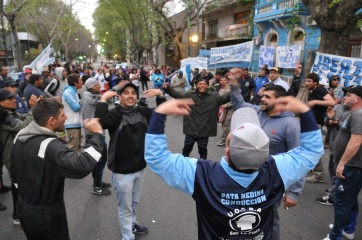 A un año del “Pata” Medina preso, los trabajadores de UOCRA salieron a la calle para pedir su libertad