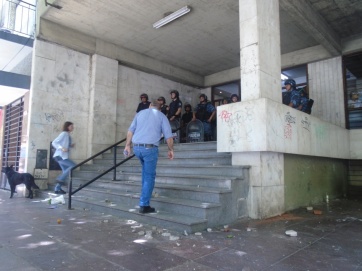 Tensión en Mar del Plata: balas de goma y piedrazos