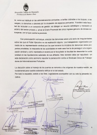 Diputados denuncian intento de privatización de Puertos provinciales