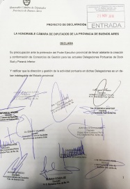 Diputados denuncian intento de privatización de Puertos provinciales