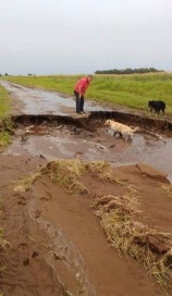 A Intendente de Cambiemos le salió mal un arreglo y se le inundaron los caminos