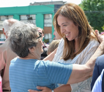 De recorrida por la Sexta, Vidal se mostró con Michetti y con intendentes del PJ