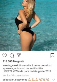 Sebastian Estevanez le aplaudió la cola a Wanda Nara