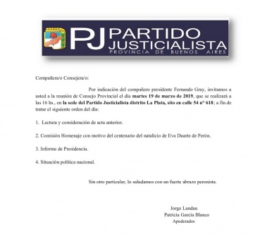 In your face: a metros de la Gobernación, el PJ bonarense define la estrategia electoral