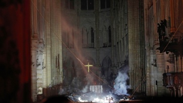 Así quedó la catedral de Notre Dame tras el incendio