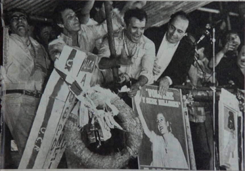 Lilita lo hizo: Herminio Iglesias y el cajón de Alfonsín están de vuelta
