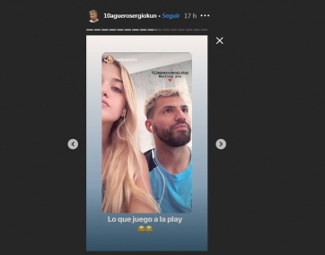 El Kun Agüero y la modelo Sofía Calzetti blanquearon su relación