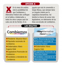 Las alternativas que se barajan para que Vidal salve la Gobernación adherida a dos boletas